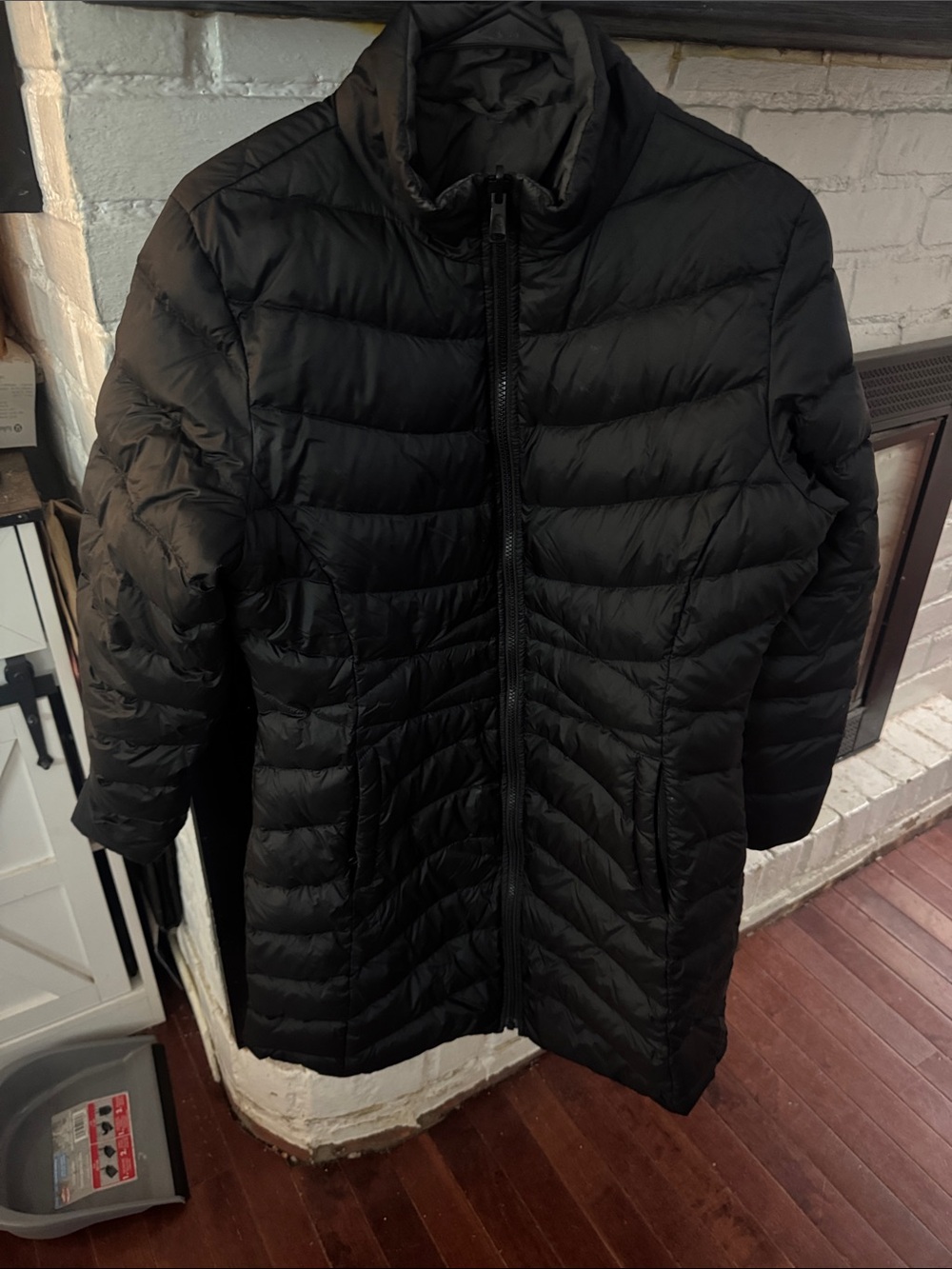 The North Face Black Quilted Long Puffer Jacket